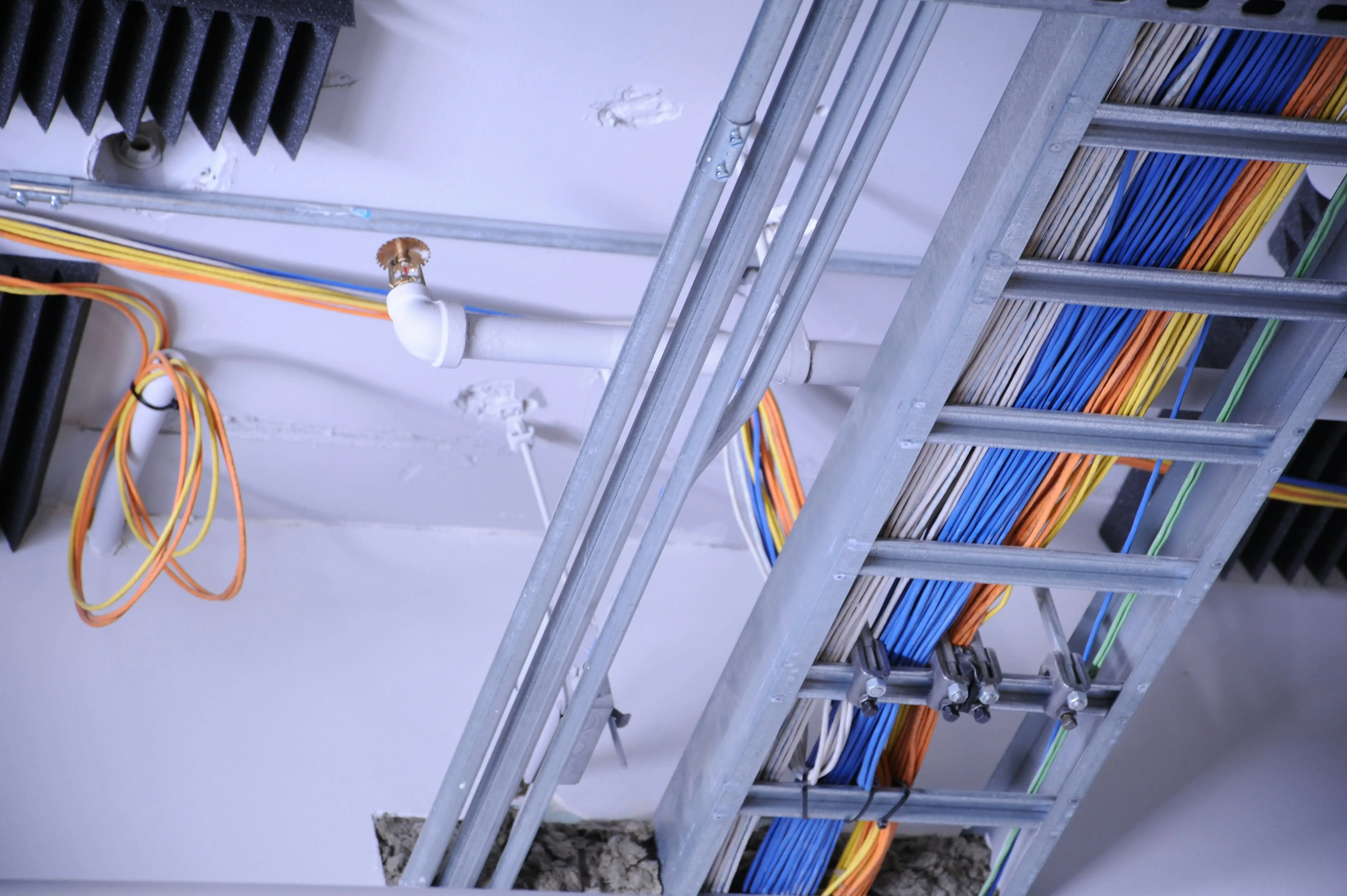 Professional technician working on an installation